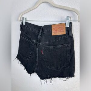 Black Levi Denim Shorts